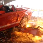 Ford Mustang Shelby GT500 Destroys A Chassis Dyno Rig In Quebec Canada